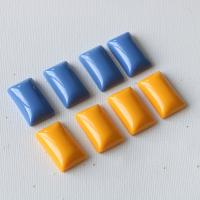 Fashion Resin Cabochons, Rectangle, polished, DIY & solid color 