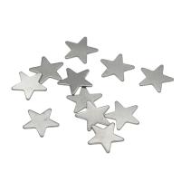 Pendentifs en acier inoxydable, Acier inoxydable 304, étoile, couleur originale Vendu par sac