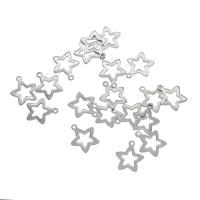 Stainless Steel Pendants, 304 Stainless Steel, Star, original color Approx 1mm 