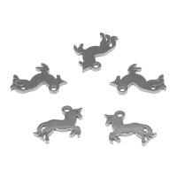 Stainless Steel Extender Chain Drop, 304 Stainless Steel, Horse, metallic color plated 100/Bag 
