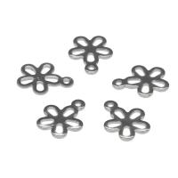 Stainless Steel Extender Chain Drop, 304 Stainless Steel, Flower, metallic color plated 100/Bag 