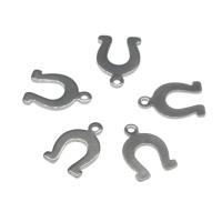 Stainless Steel Extender Chain Drop, 304 Stainless Steel, Horseshoes, metallic color plated 100/Bag 