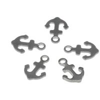 Stainless Steel Extender Chain Drop, 304 Stainless Steel, Anchor, metallic color plated 100/Bag 