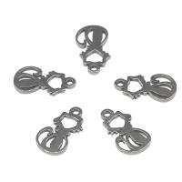 Stainless Steel Extender Chain Drop, 304 Stainless Steel, Cat, metallic color plated 100/Bag 