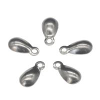 Stainless Steel Extender Chain Drop, 304 Stainless Steel, Teardrop, metallic color plated 100/Bag 