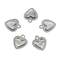 Stainless Steel Extender Chain Drop, 304 Stainless Steel, Heart, metallic color plated 100/Bag 