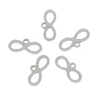 Stainless Steel Extender Chain Drop, 304 Stainless Steel, Infinity, metallic color plated 100/Bag 