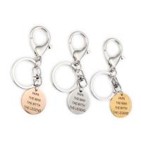 Stainless Steel Key Clasp, 304 Stainless Steel, plated, Unisex & with letter pattern 25mm,30mm,30mm 