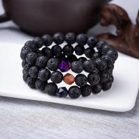Lava Bead Bracelet, Natural Stone, with Lava & Agate, fashion jewelry & Unisex nickel, lead & cadmium free .10 Inch, Approx 