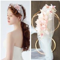 Bridal Hair Band, Cloth, fashion jewelry & for woman, white 