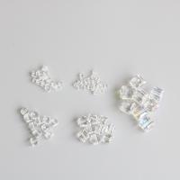 joyas de colgante de cristal de corazón, Cúbico, Bricolaje & diverso tamaño para la opción, Cristal claro, 10PCs/Bolsa, Vendido por Bolsa
