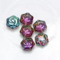 Flower Crystal Beads, plated, DIY 15mm 