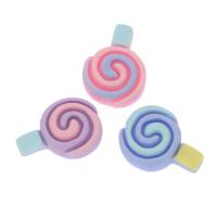 Rocailles Opaker Farben , Harz, Lollipop, Verwendung für DIY Zelle/Schlüsselanhänger/Kopfschmuck/Brosche, keine, frei von Nickel, Blei & Kadmium, 20x14x5mm, 200/Tasche, verkauft von Tasche