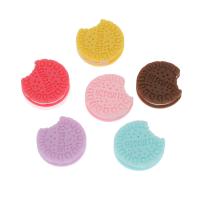 Food Resin Cabochon, Biscuit, use for DIY cell/Key chain/Headdress/brooch nickel, lead & cadmium free 200/Bag 