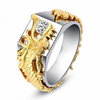 Rhinestone Brass Finger Ring, Dragon, plated, fashion jewelry & for woman & with rhinestone nickel, lead & cadmium free 