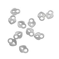 Stainless Steel Extender Chain Drop, 304 Stainless Steel, Heart, original color Approx 2.5mm 