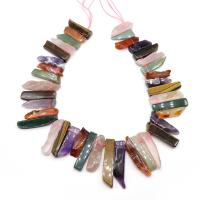Gemischte Farbe Quarz Perlen, Natürlicher Quarz, DIY, gemischte Farben, 1mm, Länge:ca. 15 ZollInch, ca. 38PCs/Strang, verkauft von Strang
