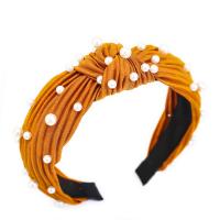 Hair Bands, Cloth, with Plastic Pearl, fashion jewelry & for woman 60mm 