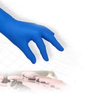 NBR Одноразовые перчатки, Дышащий & разный размер для выбора, голубой, продается Box