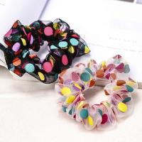Hair Scrunchies, Cloth, with Elastic Thread, fashion jewelry & for woman 60mm 