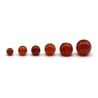 Ágata roja Abalorio, Esférico, pulido, Bricolaje & diverso tamaño para la opción, más colores para la opción, Vendido por UD