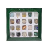 Природный кварцевый Минералы Specimen, с Синтетический драгоценный камень & Агат, DIY, разноцветный 20ПК/Box, продается Box