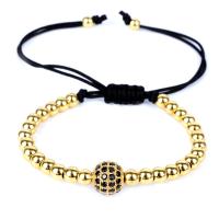 Cubic Zirconia Micro Pave Brass Bracelet, with Cubic Zirconia, fashion jewelry & Unisex 8mm 