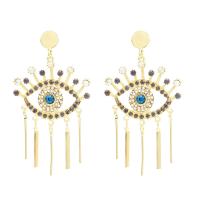 Zinc Alloy Rhinestone Drop Earring, plated, fashion jewelry & for woman & with rhinestone, nickel, lead & cadmium free 