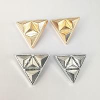 Collar Jewelry Brooch, Zinc Alloy, Triangle, plated 