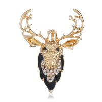 Rhinestone Zinc Alloy Necklace, Deer, plated, enamel & with rhinestone Approx 21.6 Inch 