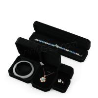 Velvet Jewelry Set Box, Velvet box, portable & durable black, nickel, lead & cadmium free 