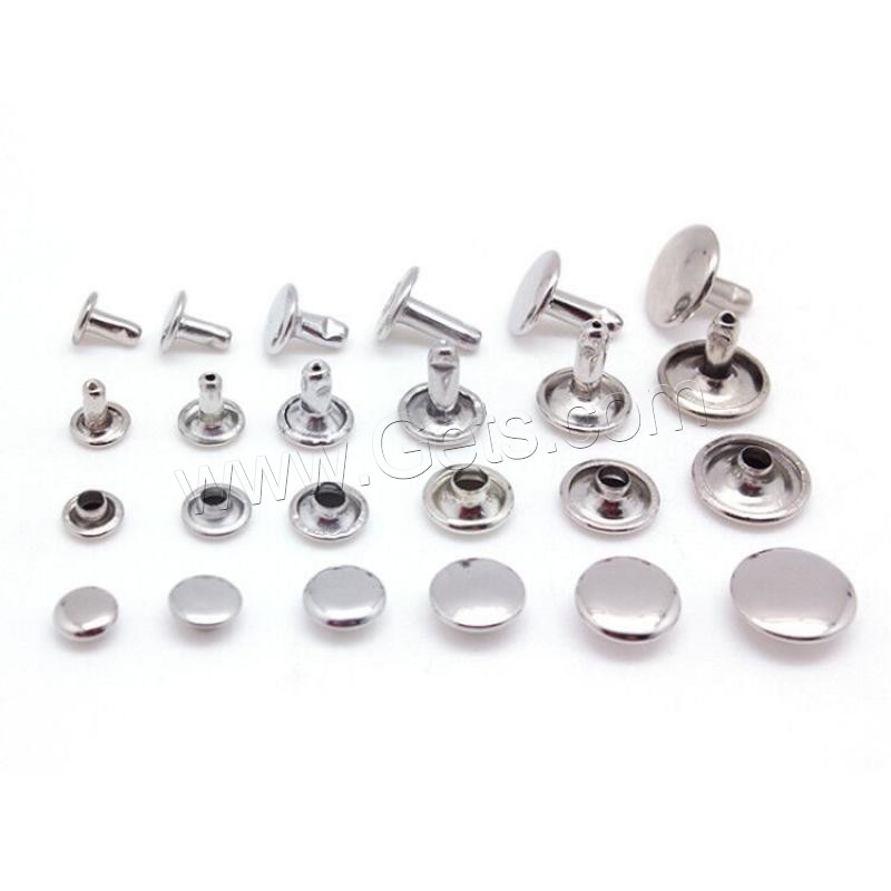 Iron Rivet, plated, DIY & different size for choice, more colors for choice, Sold By PC