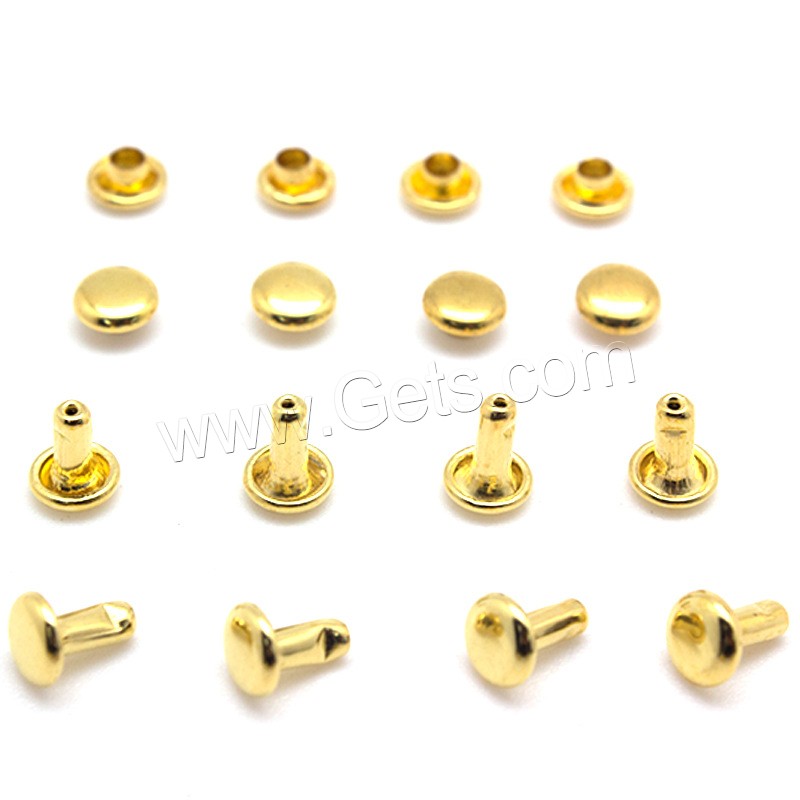 Iron Rivet, plated, DIY & different size for choice, more colors for choice, Sold By PC
