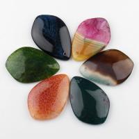 Mixed Gemstone Pendants, Teardrop, Random Color Approx 2mm 