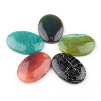 Mixed Gemstone Pendants, Oval, Random Color Approx 2mm 