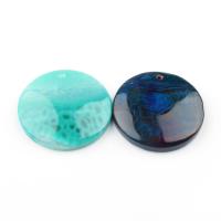Mixed Gemstone Pendants, Round, Random Color Approx 2mm 