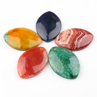 Mixed Gemstone Pendants, Horse Eye, Random Color *40*6-30*45*7mm Approx 2mm 