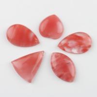 Red Agate Pendants, Mixed Agate, pink, 35*36*8~47*39*8mm Approx 1.5mm 