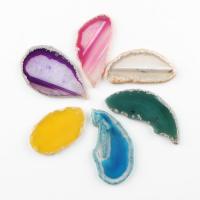 Pendentifs quartz naturel, Cristal naturel, normes différentes pour le choix, Couleur aléatoire, 53*38*5~92*39*5mm Environ 1mm, Vendu par PC