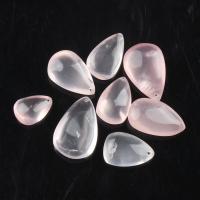 подвески из смешанных драгоценных камней, Полудрагоценный камень, Каплевидная форма, розовый, 22~37mm, отверстие:Приблизительно 1mm, продается PC