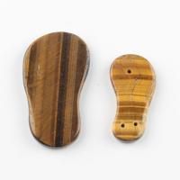 подвески из смешанных драгоценных камней, Полудрагоценный камень, ноги, разный размер для выбора, коричневый, отверстие:Приблизительно 1mm, продается PC