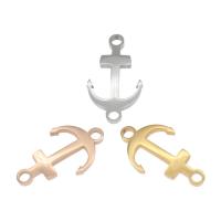 Stainless Steel Charm Connector, 304 Stainless Steel, Anchor 10/Bag 
