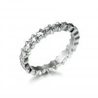 кольцо из цинкового сплава , цинковый сплав, Женский, серебряный, 17mm, продается PC