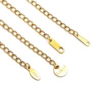 Stainless Steel Extender Chain Drop, gold color plated, DIY golden 