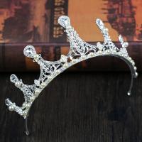 Bridal Tiaras, Zinc Alloy, with Plastic Pearl, plated, fashion jewelry & for bridal & for woman, silver color, nickel, lead & cadmium free 