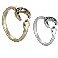 Strass Zink Legierung Finger Ring, Zinklegierung, mit Strass, für Frau, keine, 17mm, verkauft von PC
