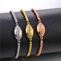 Cubic Zirconia Micro Pave Brass Bracelet, with Cubic Zirconia, fashion jewelry & for woman 