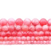Chalzedon Perle, poliert, DIY & verschiedene Größen vorhanden, Rosa, verkauft von Strang