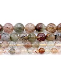 Natürlicher Quarz Perle, poliert, DIY & verschiedene Größen vorhanden, verkauft von Strang