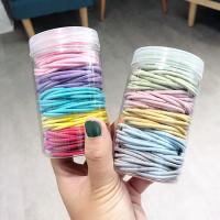 Elastisches Haar-Band, Stoff, Kreisring, handgemacht, verschiedene Größen vorhanden, gemischte Farben, 4.5cm, 100PCs/Box, verkauft von Box